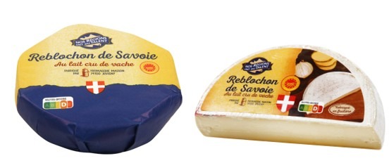 reblochon de savoie aop 28%mg 450g et ½ reblochon savoie aop 28%mg 240g