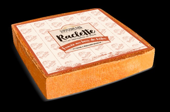 raclette fumee au lait pasteurise de vache - pièce entière