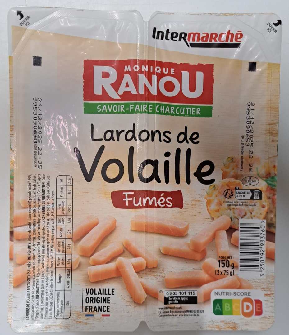 lardons de volaille fumés