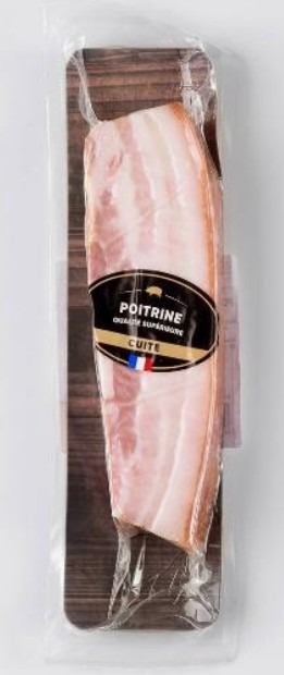 poitrine de porc cuite supérieur