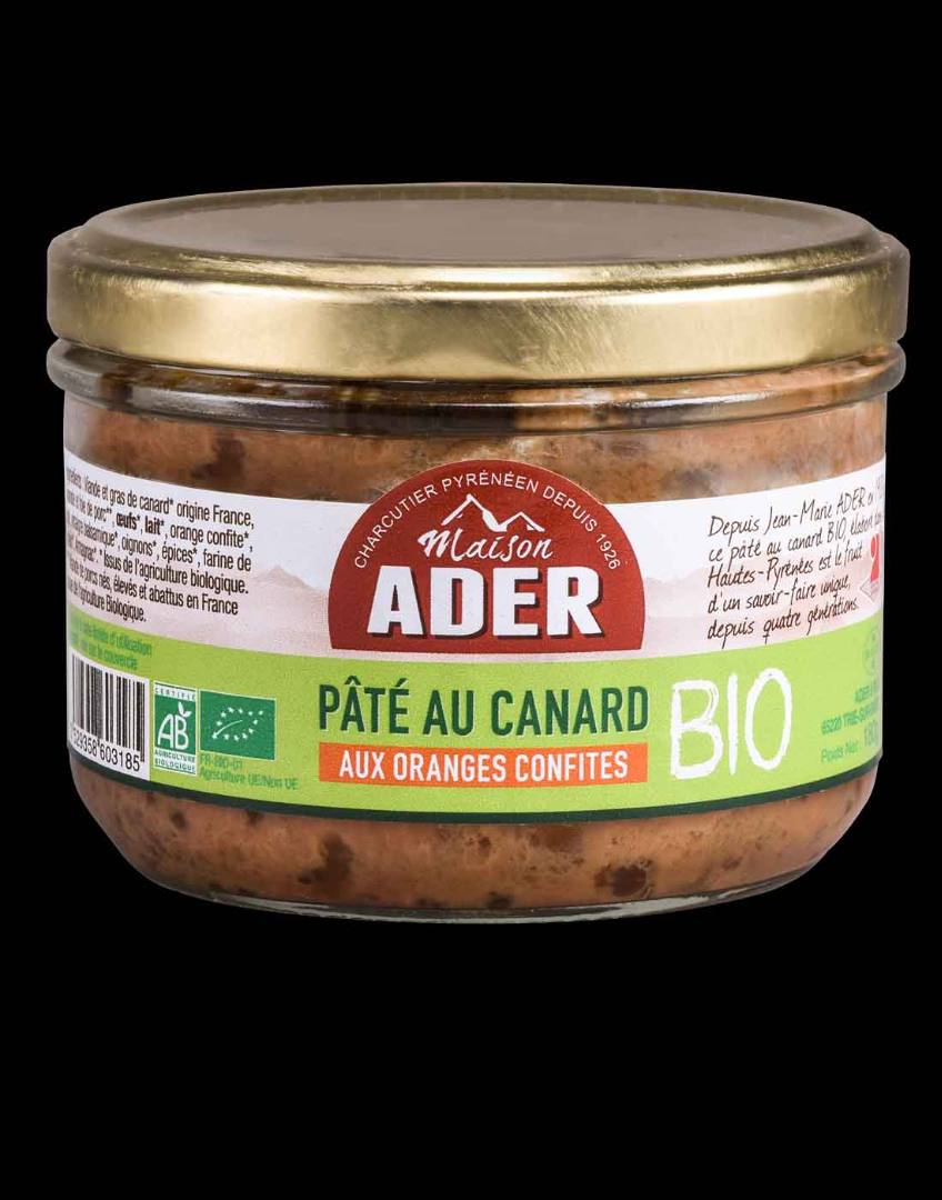 pâté canard à l'orange bio