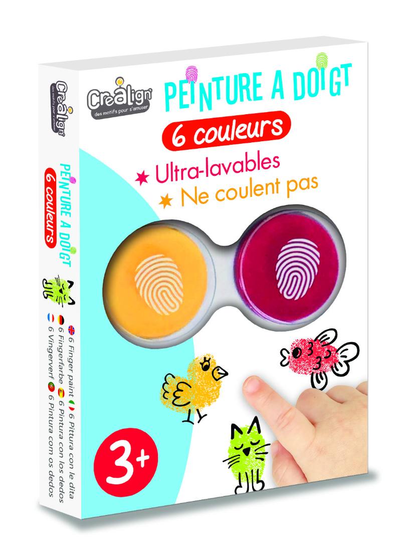 pack 6 encreurs à doigt