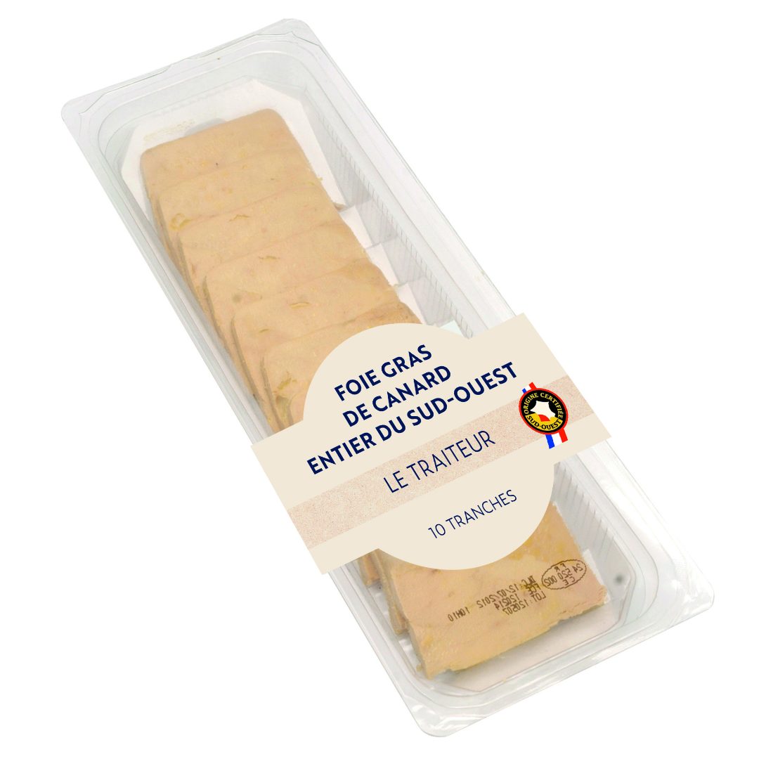 foie gras de canard entier du sud ouest 10 tranches