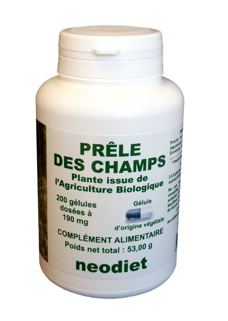 gélules de prêle des champs biologique 190 mg