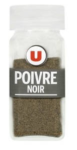 poivre noir moulu u format classique 45g