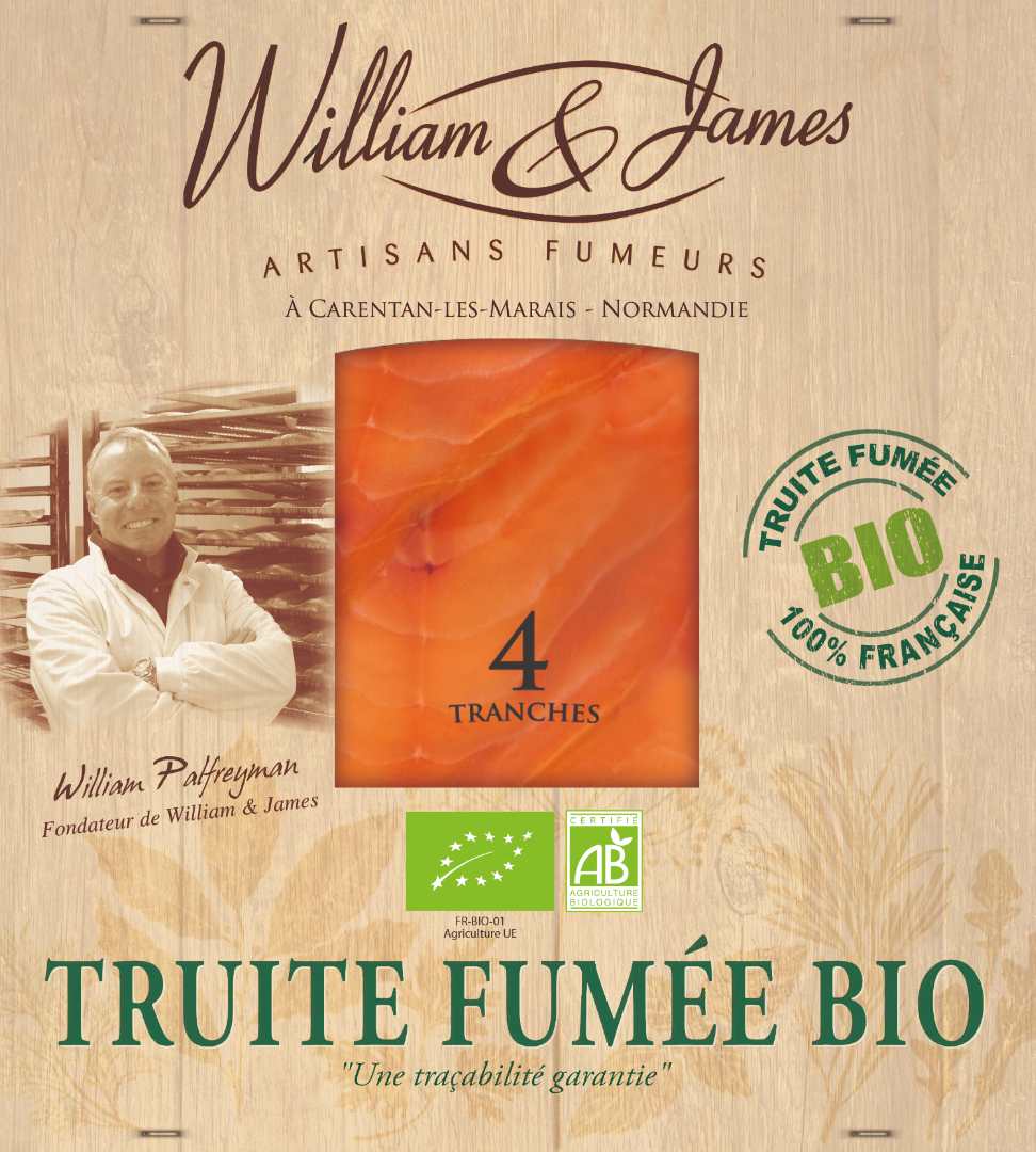 truite fumée bio 100g