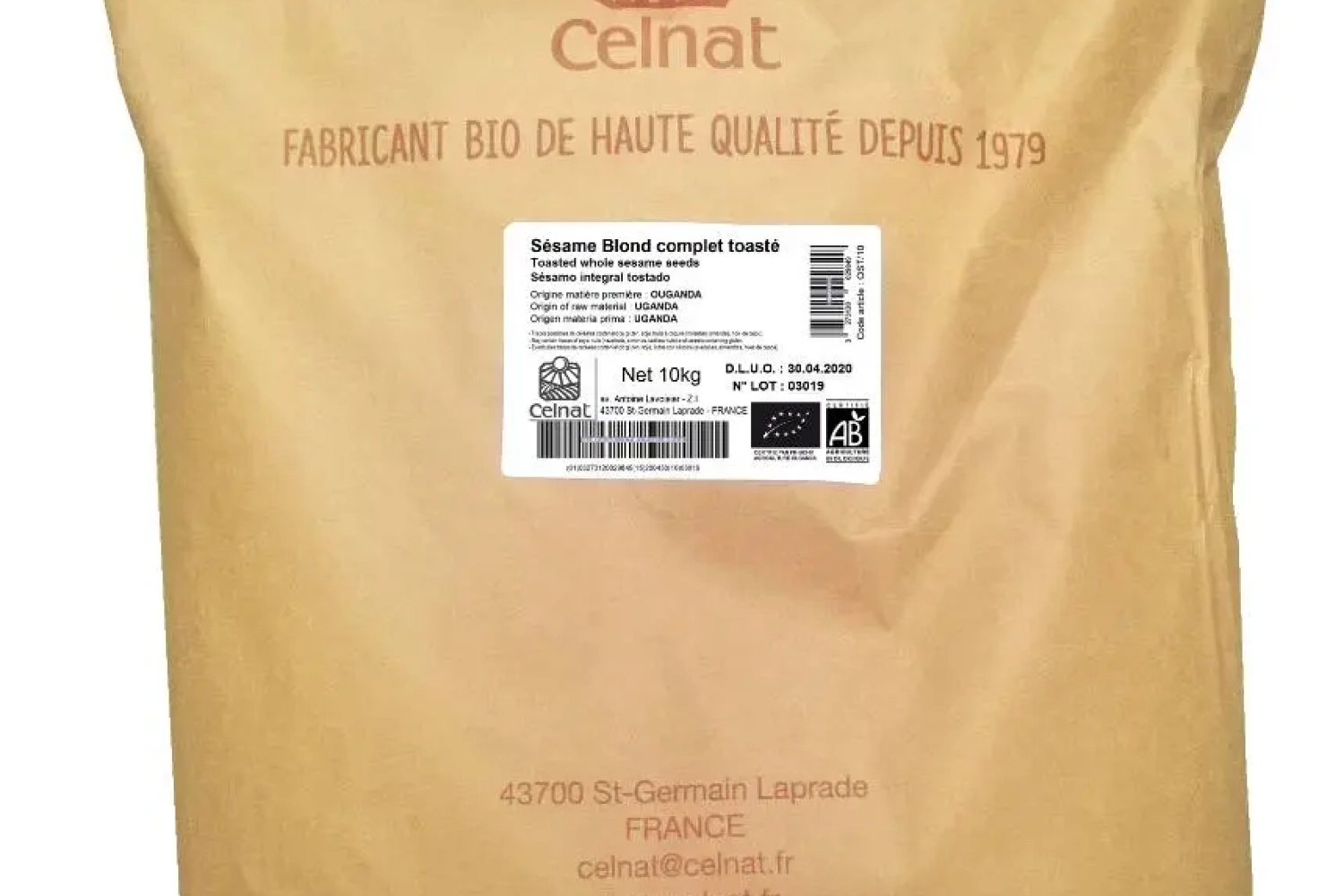sésame blond complet toasté