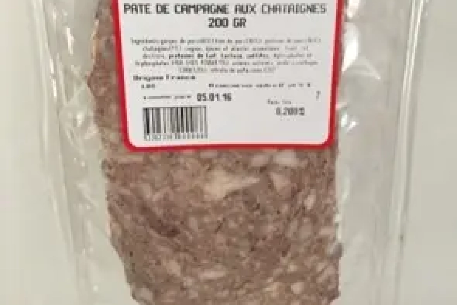 pate aux chataignes 200g pate aux chataignes 200g