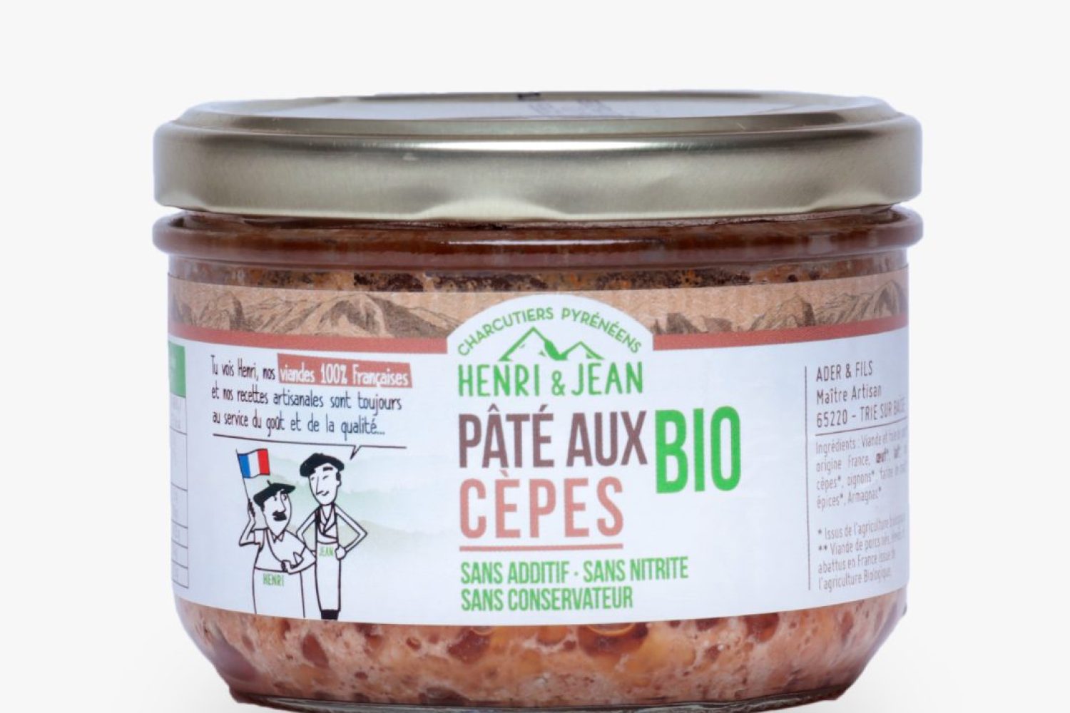 pâté de porc aux cèpes bio