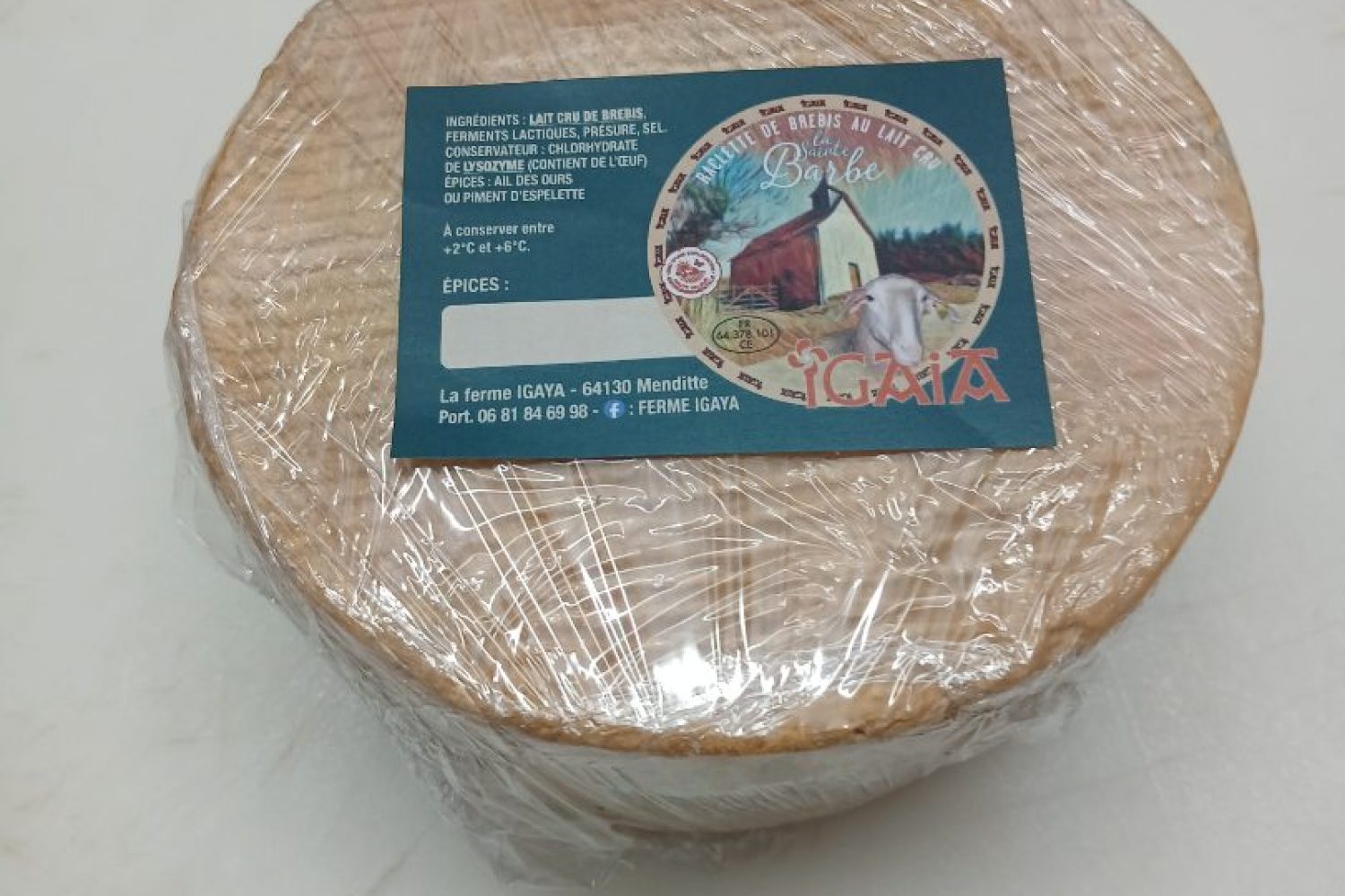 tomette de brebis au lait cru