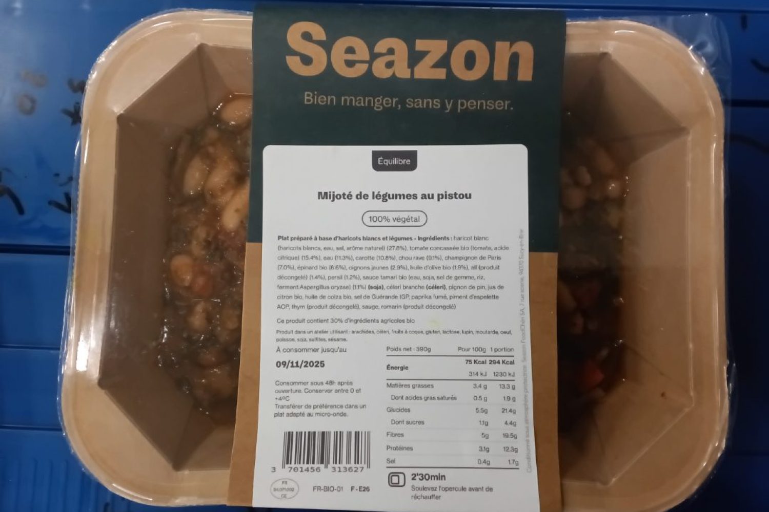 mijoté de légumes au pistou