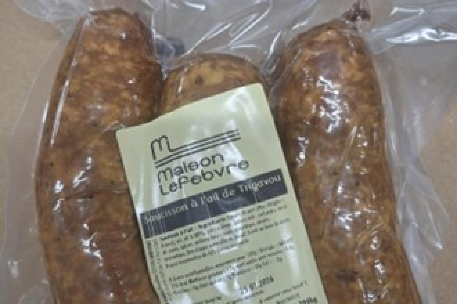 saucisson à l'ail de trigavou