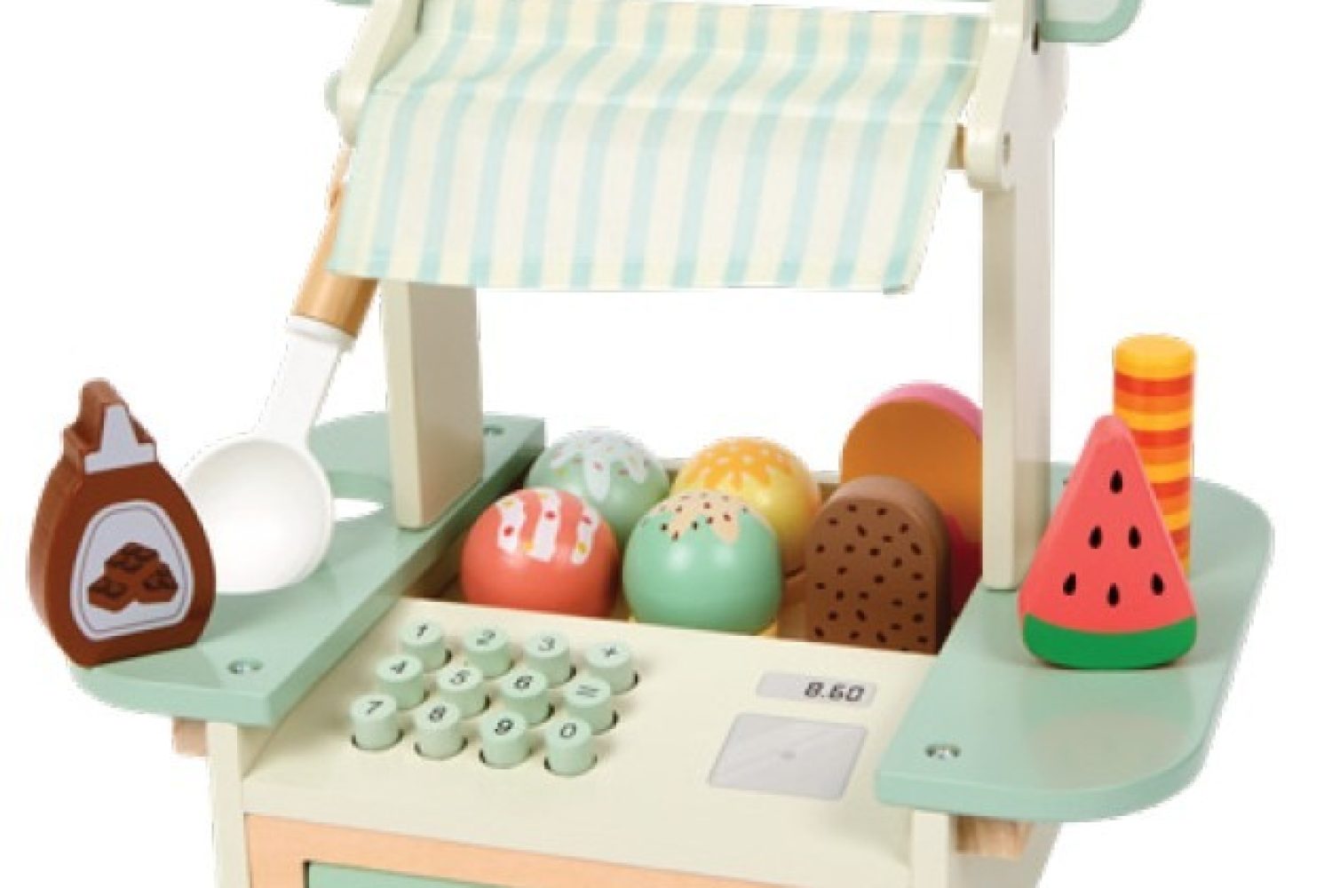 stand de marchand de glaces en bois mini matters