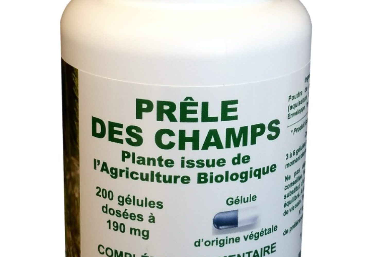 gélules de prêle des champs biologique 190 mg