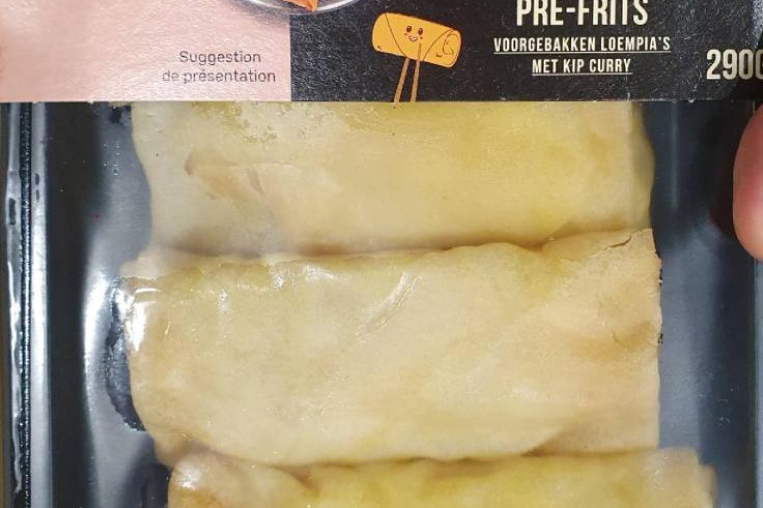 rouleaux imperiaux poulet curry prefrits 290 g