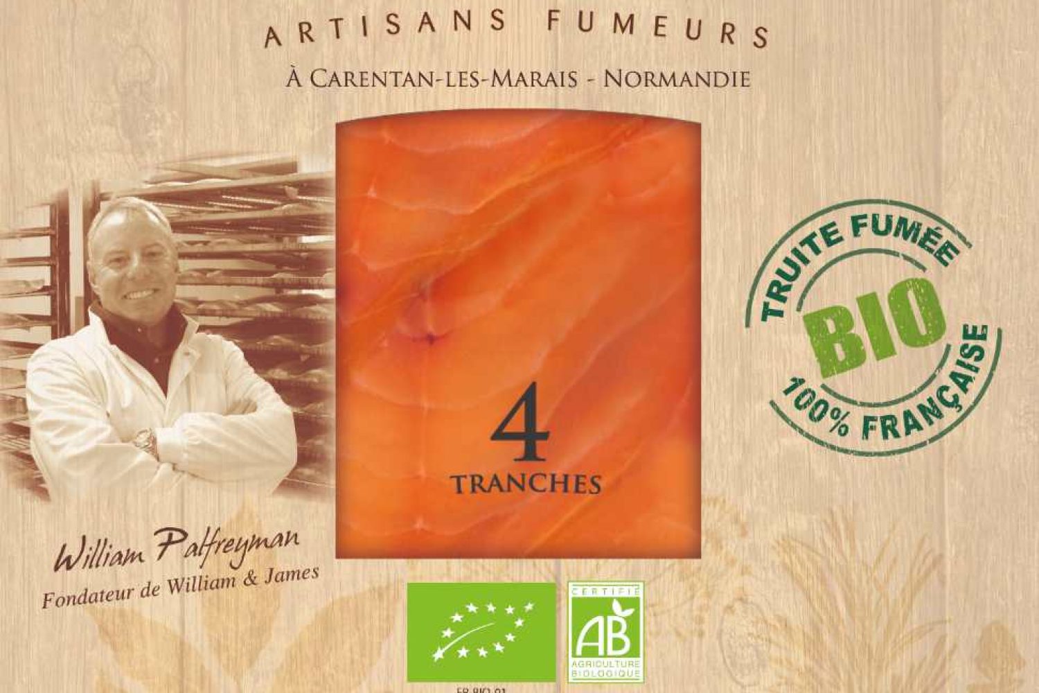 truite fumée bio 100g