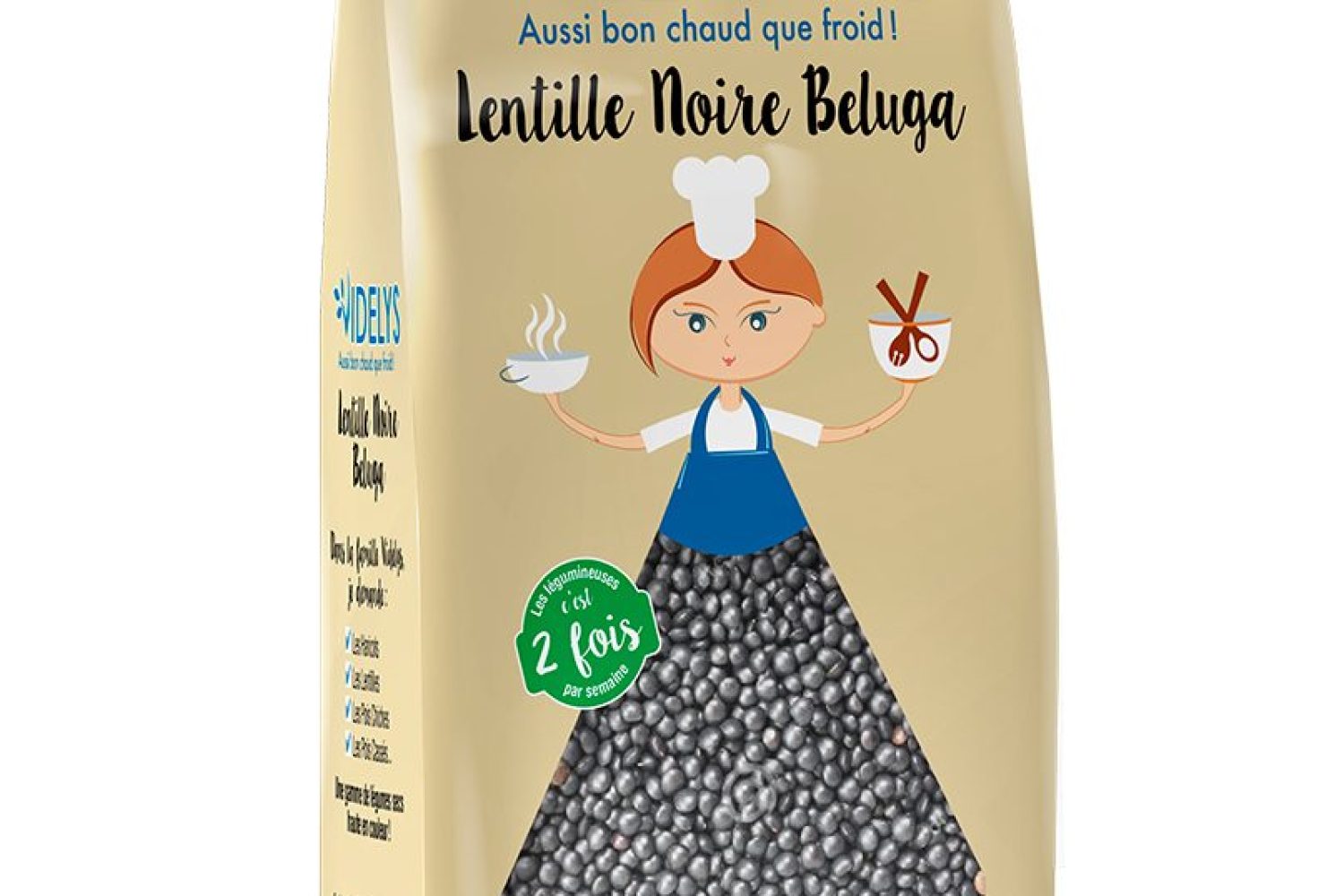 lentille noire beluga